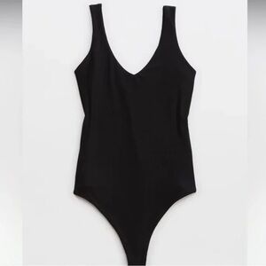 Aerie Smoothez Seamless Plunge Double Lined Thong Bodysuit